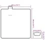 Manta de picnic plegable terciopelo cuadros colores 200x200 cm de , Camping y senderismo - Ref: Foro24-4004209, Precio: 30,99...