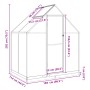 Invernadero con marco base aluminio verde 169x114x202 cm de , Invernaderos - Ref: Foro24-4005826, Precio: 352,09 €, Descuento: %
