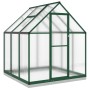Invernadero con marco base aluminio verde 169x169x202 cm de , Invernaderos - Ref: Foro24-4005832, Precio: 442,76 €, Descuento: %