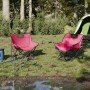 Sillas de camping con bolsillo plegables 2 unidades rosa de , Sillas de jardín - Ref: Foro24-366554, Precio: 59,88 €, Descuen...