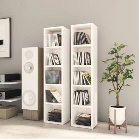 CD shelf 2 pcs plywood 21x16x93.5 cm by vidaXL, CD and DVD storage - Ref: Foro24-802696, Price: 47,08 €, Discount: %
