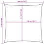 Toldo de vela cuadrado HDPE gris claro 160 g/m² 2x2 m de , Sombrillas - Ref: Foro24-4001964, Precio: 26,15 €, Descuento: %