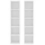 Estantería para CDs 2 uds madera contrachapada 21x16x93,5 cm de vidaXL, Almacenamiento para CD y DVD - Ref: Foro24-802696, Pr...