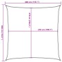 Toldo de vela cuadrado HDPE gris claro 160 g/m² 3x3 m de , Sombrillas - Ref: Foro24-4001966, Precio: 26,54 €, Descuento: %