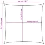 Toldo de vela cuadrado HDPE gris claro 160 g/m² 3x3 m de , Sombrillas - Ref: Foro24-4001966, Precio: 27,52 €, Descuento: %