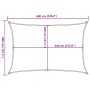 Toldo de vela rectangular HDPE gris claro 160 g/m² 4x6 m de , Sombrillas - Ref: Foro24-4001991, Precio: 51,57 €, Descuento: %