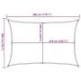 Toldo de vela rectangular HDPE arena 160 g/m² 2x3 m de , Sombrillas - Ref: Foro24-4002029, Precio: 23,22 €, Descuento: %
