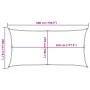 Toldo de vela rectangular HDPE arena 160 g/m² 3x5 m de , Sombrillas - Ref: Foro24-4002041, Precio: 38,34 €, Descuento: %