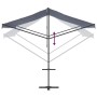 Toldo de pie tela y acero azul y blanco 400x300 cm de , Sombrillas - Ref: Foro24-368932, Precio: 267,06 €, Descuento: %