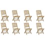 Sillas jardín plegables 8 uds madera maciza acacia 48,5x57x90cm de , Sillas de jardín - Ref: Foro24-3214233, Precio: 378,44 €...