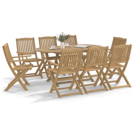 Sillas jardín plegables 8 uds madera maciza acacia 54,5x58x90cm de , Sillas de jardín - Ref: Foro24-3214231, Precio: 378,62 €...