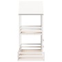 Cama con techo madera maciza de pino blanco 90x200 cm de , Camas y somieres - Ref: Foro24-3282391, Precio: 373,09 €, Descuent...