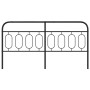 Cabecero de metal negro 160 cm de , Cabeceros y pies de cama - Ref: Foro24-377152, Precio: 48,92 €, Descuento: %