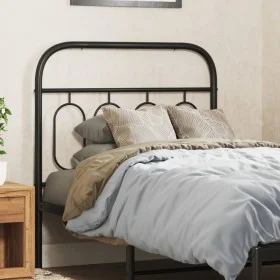 Black metal headboard 80 cm by , Headboards and footboards - Ref: Foro24-377144, Price: 32,90 €, Discount: %