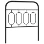 Cabecero de metal negro 80 cm de , Cabeceros y pies de cama - Ref: Foro24-377144, Precio: 33,32 €, Descuento: %