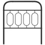 Cabecero de metal negro 80 cm de , Cabeceros y pies de cama - Ref: Foro24-377144, Precio: 33,32 €, Descuento: %