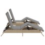 Tumbonas con mesita 2 unidades ratán sintético beige de , Tumbonas - Ref: Foro24-4002713, Precio: 277,91 €, Descuento: %