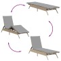 Tumbonas con mesita 2 unidades ratán sintético beige de , Tumbonas - Ref: Foro24-4002713, Precio: 277,91 €, Descuento: %