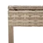 Liegestuhl mit Kissen und Beistelltisch aus synthetischem Rattan in Beige von , Liegen - Ref: Foro24-4002732, Preis: 172,21 €...