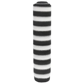 Anthracite grey and white HDPE privacy net 2x25 m 150 g/m² by , Umbrellas - Ref: Foro24-4003684, Price: 64,78 €, Discount: %