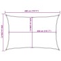 Toldo de vela rectangular HDPE arena 160 g/m² 2,5x4 m de , Sombrillas - Ref: Foro24-4002036, Precio: 26,22 €, Descuento: %