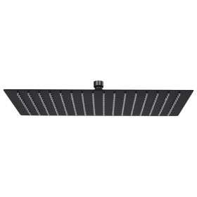 Cabezal ducha efecto lluvia acero inox cuadrado negro 40x30 cm de vidaXL, Cabezales de ducha - Ref: Foro24-147701, Precio: 42...