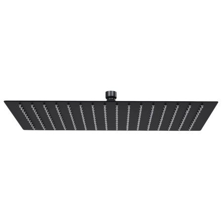 Cabezal ducha efecto lluvia acero inox cuadrado negro 40x30 cm de vidaXL, Cabezales de ducha - Ref: Foro24-147701, Precio: 42...