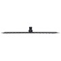 Cabezal ducha efecto lluvia acero inox cuadrado negro 40x30 cm de vidaXL, Cabezales de ducha - Ref: Foro24-147701, Precio: 42...