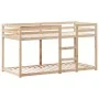 Cama litera con techo madera maciza de pino 90x190 cm de , Camas y somieres - Ref: Foro24-3282127, Precio: 239,07 €, Descuent...