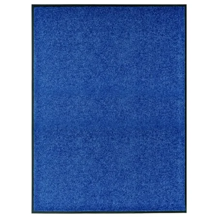 Felpudo lavable azul 90x120 cm de vidaXL, Felpudos - Ref: Foro24-323442, Precio: 56,91 €, Descuento: %