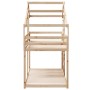 Litera con techo madera maciza de pino 90x200 cm de , Camas y somieres - Ref: Foro24-3281970, Precio: 230,19 €, Descuento: %