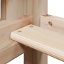 Litera con techo madera maciza de pino 90x200 cm de , Camas y somieres - Ref: Foro24-3281970, Precio: 230,19 €, Descuento: %
