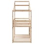 Cama litera con techo madera maciza de pino 80x200 cm de , Camas y somieres - Ref: Foro24-3282041, Precio: 198,03 €, Descuent...