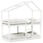 Bunk bed with solid white pine wood roof 90x190 cm by , Beds and slatted bases - Ref: Foro24-3282048, Price: 233,00 €, Discou...
