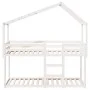 Bunk bed with solid white pine wood roof 90x190 cm by , Beds and slatted bases - Ref: Foro24-3282048, Price: 233,00 €, Discou...