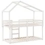 Bunk bed with solid white pine wood roof 90x190 cm by , Beds and slatted bases - Ref: Foro24-3282048, Price: 233,00 €, Discou...