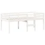 Cama alta con techo blanca madera maciza pino blanca 90x200 cm de , Camas y somieres - Ref: Foro24-3282133, Precio: 277,25 €,...