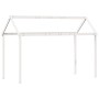 Cama alta con techo blanca madera maciza pino blanca 90x200 cm de , Camas y somieres - Ref: Foro24-3282133, Precio: 282,28 €,...