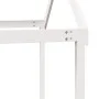 Cama alta con techo blanca madera maciza pino blanca 90x200 cm de , Camas y somieres - Ref: Foro24-3282133, Precio: 277,25 €,...