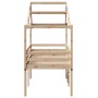 Cama alta con techo madera maciza de pino 80x200 cm de , Camas y somieres - Ref: Foro24-3282055, Precio: 187,20 €, Descuento: %