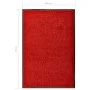 Felpudo lavable rojo 60x90 cm de vidaXL, Felpudos - Ref: Foro24-323422, Precio: 32,62 €, Descuento: %