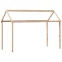 Cama alta con techo madera maciza de pino 90x190 cm de , Camas y somieres - Ref: Foro24-3282138, Precio: 206,69 €, Descuento: %