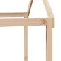 Cama alta con techo madera maciza de pino 90x190 cm de , Camas y somieres - Ref: Foro24-3282138, Precio: 223,26 €, Descuento: %