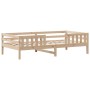 Estructura de cama con techo madera maciza de pino 90x200 cm de , Camas y somieres - Ref: Foro24-3282159, Precio: 189,74 €, D...