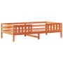 Estructura cama con techo madera maciza pino marrón 90x190 cm de , Camas y somieres - Ref: Foro24-3282167, Precio: 191,74 €, ...