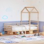 Sofá cama con techo madera maciza de pino 90x200 cm de , Camas y somieres - Ref: Foro24-3282202, Precio: 166,81 €, Descuento: %