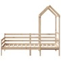Sofá cama con techo madera maciza de pino 90x200 cm de , Camas y somieres - Ref: Foro24-3282202, Precio: 166,81 €, Descuento: %