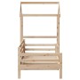 Sofá cama con techo madera maciza de pino 90x200 cm de , Camas y somieres - Ref: Foro24-3282202, Precio: 166,81 €, Descuento: %