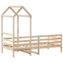 Sofá cama con techo madera maciza de pino 90x200 cm de , Camas y somieres - Ref: Foro24-3282202, Precio: 166,81 €, Descuento: %