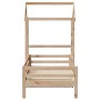 Sofá cama con techo madera maciza de pino 90x200 cm de , Camas y somieres - Ref: Foro24-3282190, Precio: 162,27 €, Descuento: %
